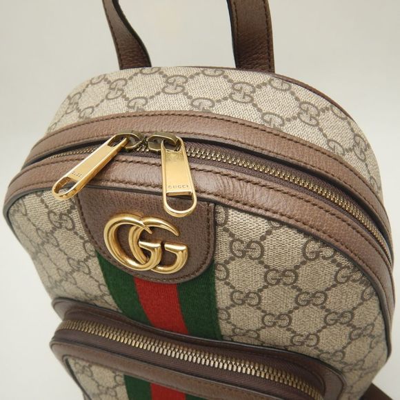 Gucci GG Small Backpack Rucksack Beige - Picture 4 of 7